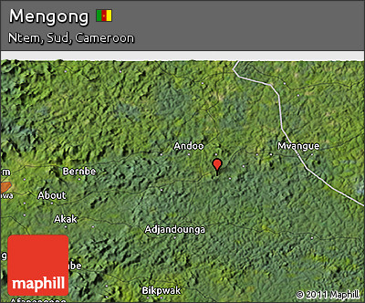 Satellite 3D Map of Mengong