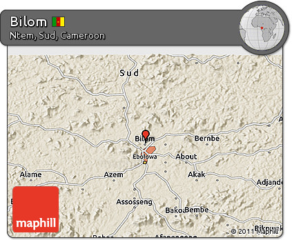 Shaded Relief 3D Map of Bilom