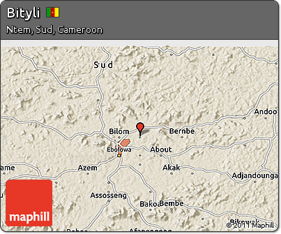 Shaded Relief 3D Map of Bityli