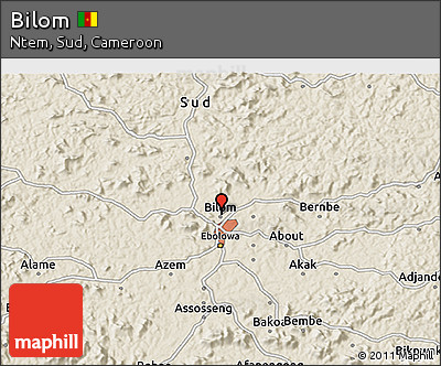 Shaded Relief 3D Map of Bilom