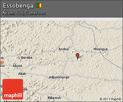 Shaded Relief 3D Map of Essobenga