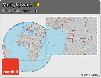 Gray Location Map of Metiykpwale