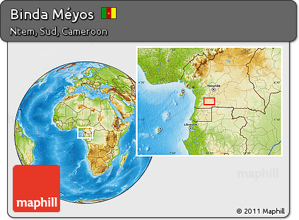 Physical Location Map of Binda Méyos