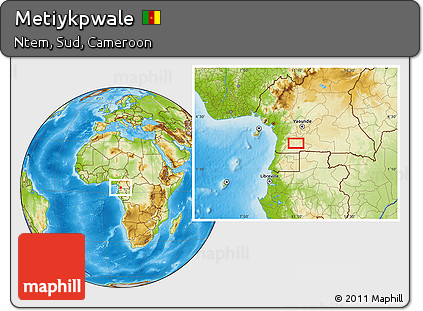 Physical Location Map of Metiykpwale
