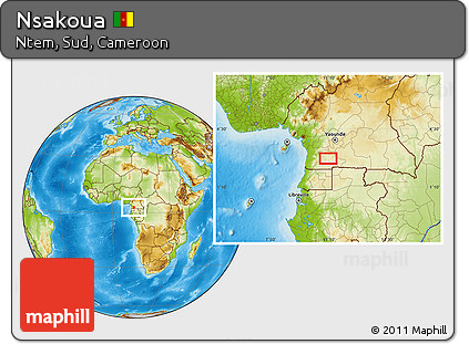 Physical Location Map of Nsakoua