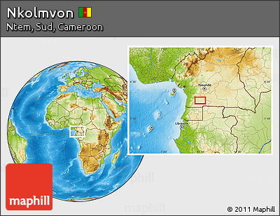 Physical Location Map of Nkolmvon