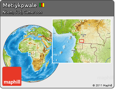 Physical Location Map of Metiykpwale