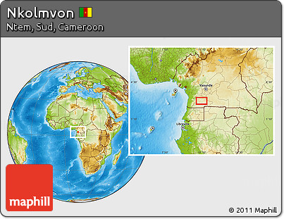 Physical Location Map of Nkolmvon