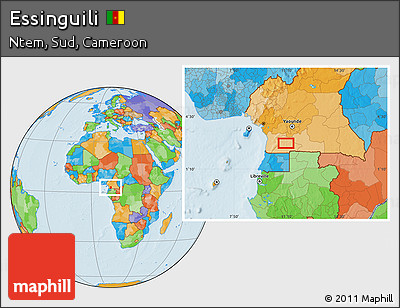 Political Location Map of Essinguili