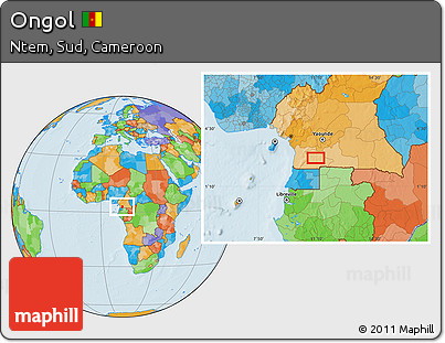 Political Location Map of Ongol
