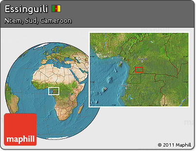Satellite Location Map of Essinguili