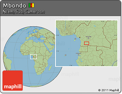Savanna Style Location Map of Mbondo