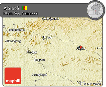 Physical Map of Abiaté