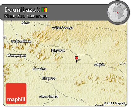 Physical Map of Dounibazok