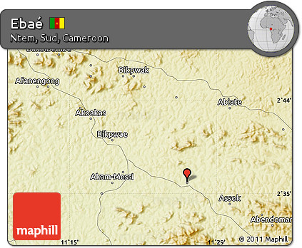 Physical Map of Ebaé