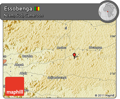 Physical Map of Essobenga