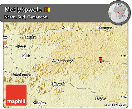 Physical Map of Metiykpwale