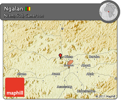 Physical Map of Ngalan