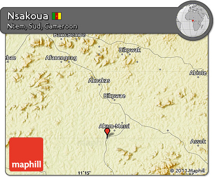 Physical Map of Nsakoua
