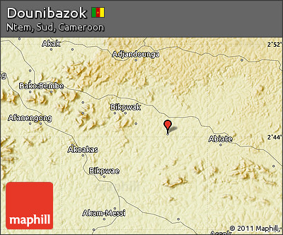 Physical Map of Dounibazok