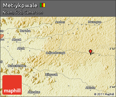 Physical Map of Metiykpwale
