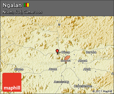 Physical Map of Ngalan