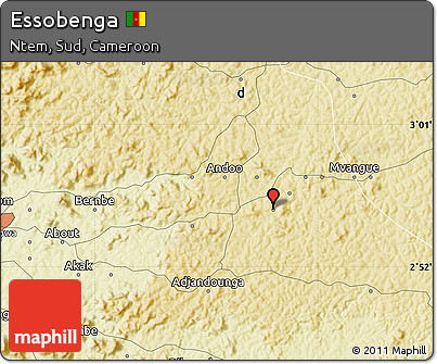 Physical Map of Essobenga