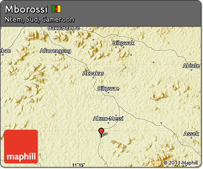 Physical Map of Mborossi