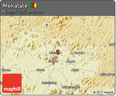 Physical Map of Mékalâte
