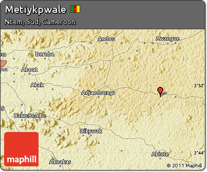 Physical Map of Metiykpwale