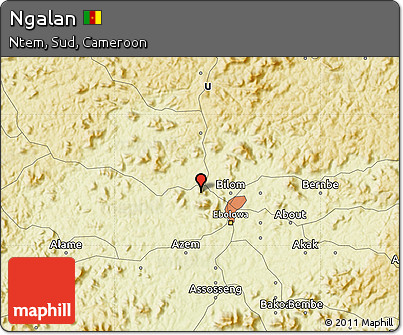 Physical Map of Ngalan
