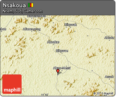 Physical Map of Nsakoua
