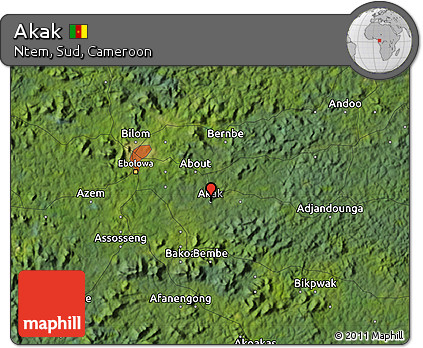 Satellite Map of Akak