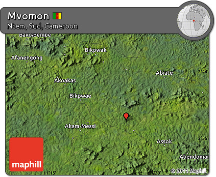 Satellite Map of Mvomon