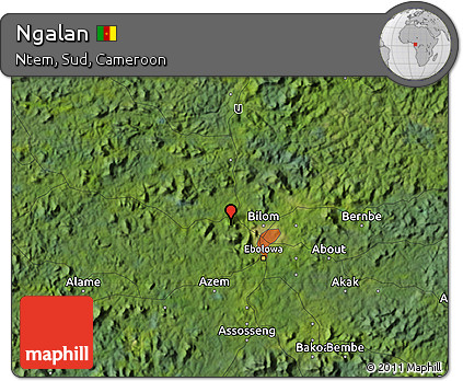 Satellite Map of Ngalan