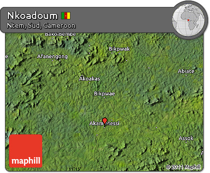 Satellite Map of Nkoadoum