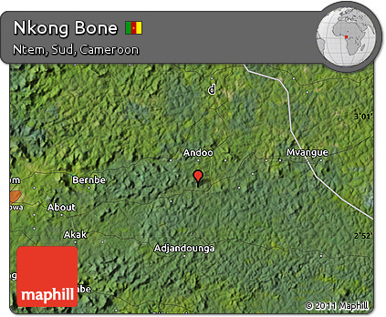 Satellite Map of Nkong Bone