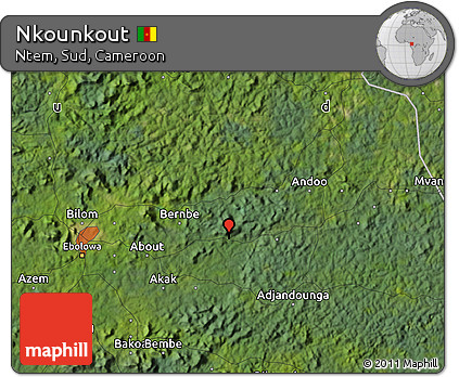 Satellite Map of Nkounkout