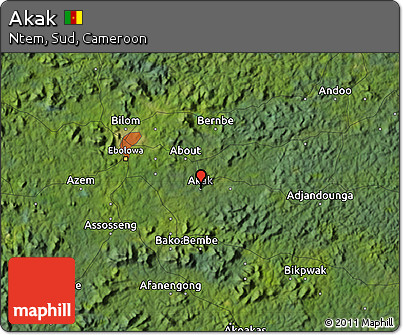 Satellite Map of Akak