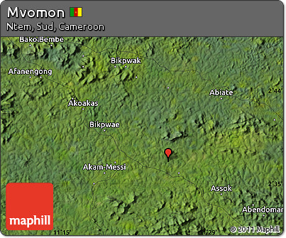 Satellite Map of Mvomon