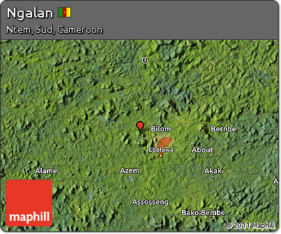 Satellite Map of Ngalan