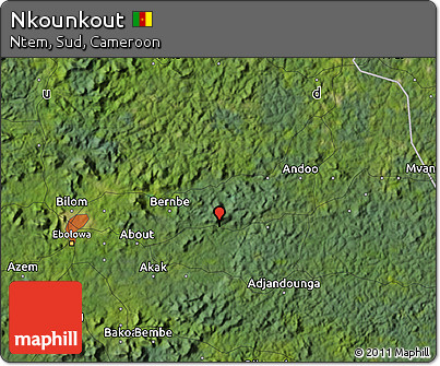 Satellite Map of Nkounkout