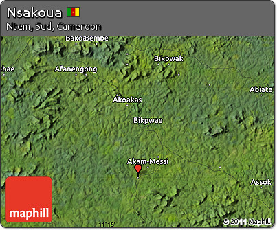 Satellite Map of Nsakoua