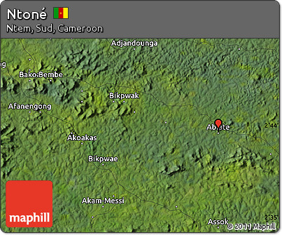 Satellite Map of Ntoné