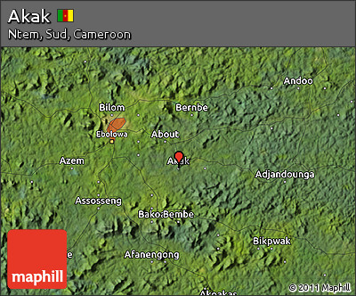 Satellite Map of Akak