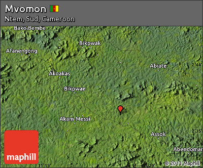 Satellite Map of Mvomon