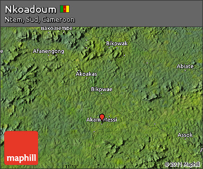 Satellite Map of Nkoadoum