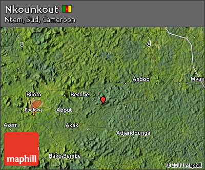 Satellite Map of Nkounkout