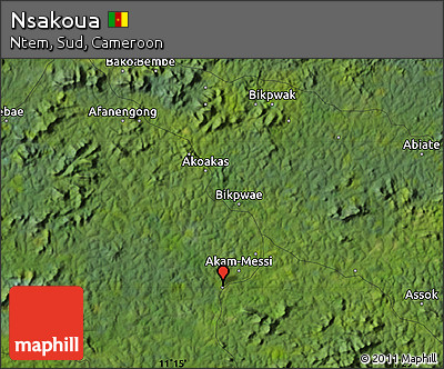 Satellite Map of Nsakoua