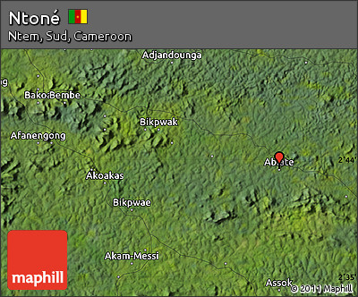 Satellite Map of Ntoné